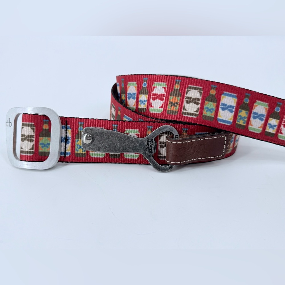 Thomas Bates Beer Belt w/ Bottle Opener Canvas‎